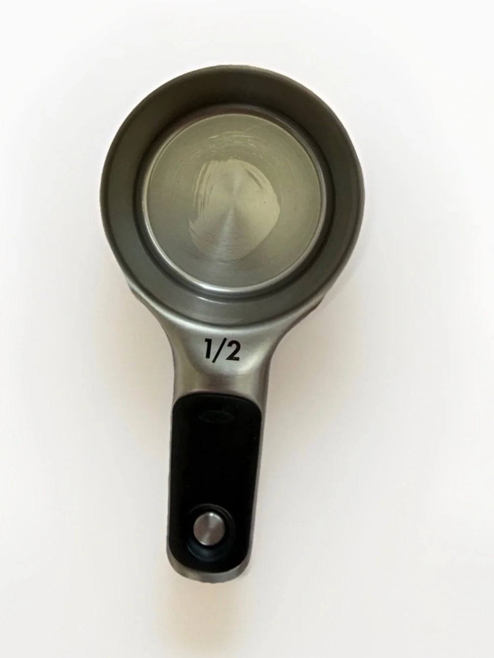 OXO Good Grips Stainless Steel Magnetic Measuring Cups Set of 3 1/2 1/3 1/4 Cup